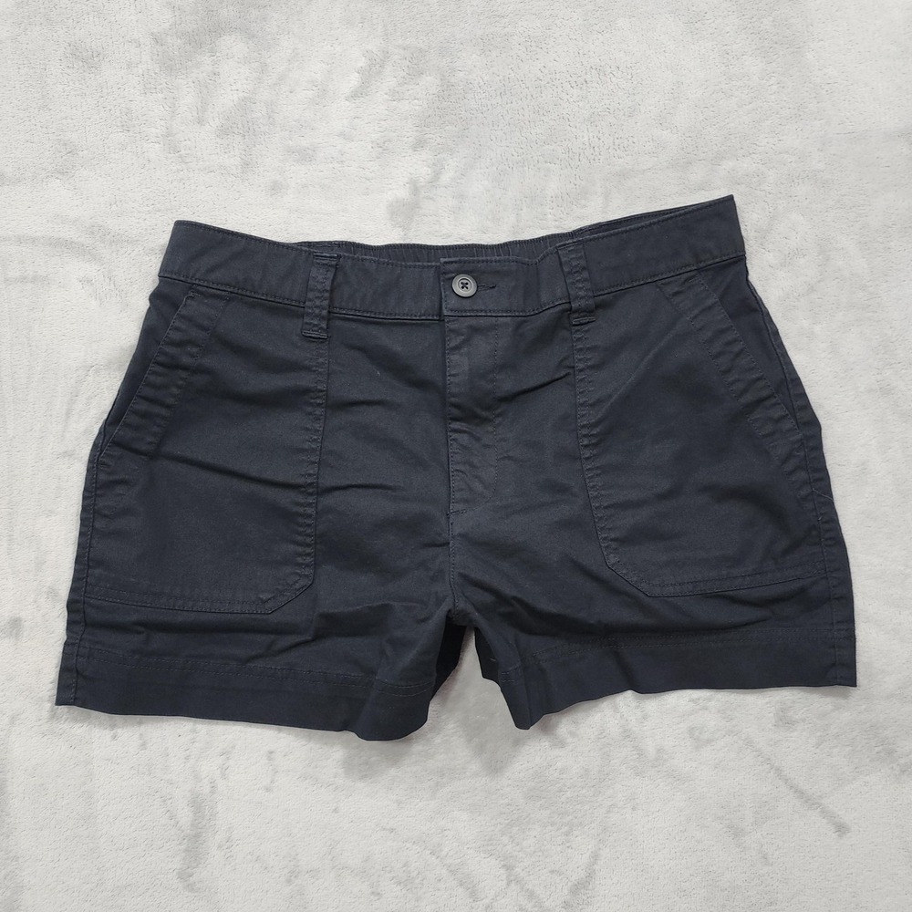 Old Navy Shorts Womens L Black High Rise OG Chino Elastic Waist Casual Summer
